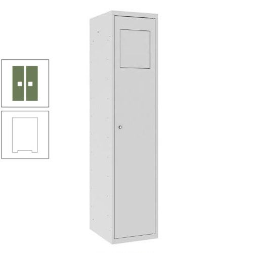 Wäschesammelschrank, Wäscheschrank, Einwurfklappe, Beutelhalter, 1.800 x 400 x 500 mm (HxBxT), Korpus anthrazitgrau, Front anthrazitgrau
