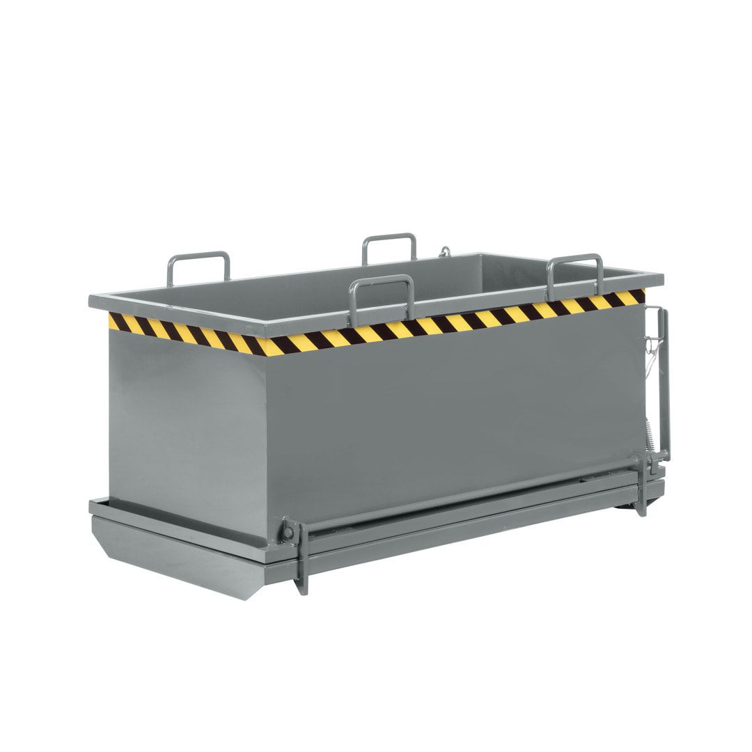 Klappbodenbehälter - 1.000 l Volumen - Traglast 1.250 kg - kranbar - enzianblau