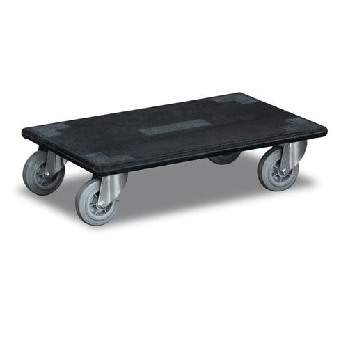 Möbelroller - 2 Stück - 145 x 600 x 350 mm (HxBxT) - Traglast 300 kg - Vollgummi