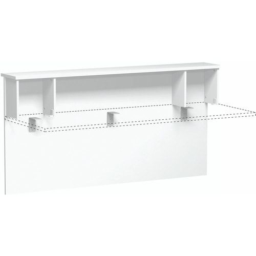 Anbau Thekenelement, Anbaumodul, Fachseiten, 25 mm Dreischicht-Feinspan, 1.025 x 1.800 x 300 mm (HxBxT), Dekor Ahorn