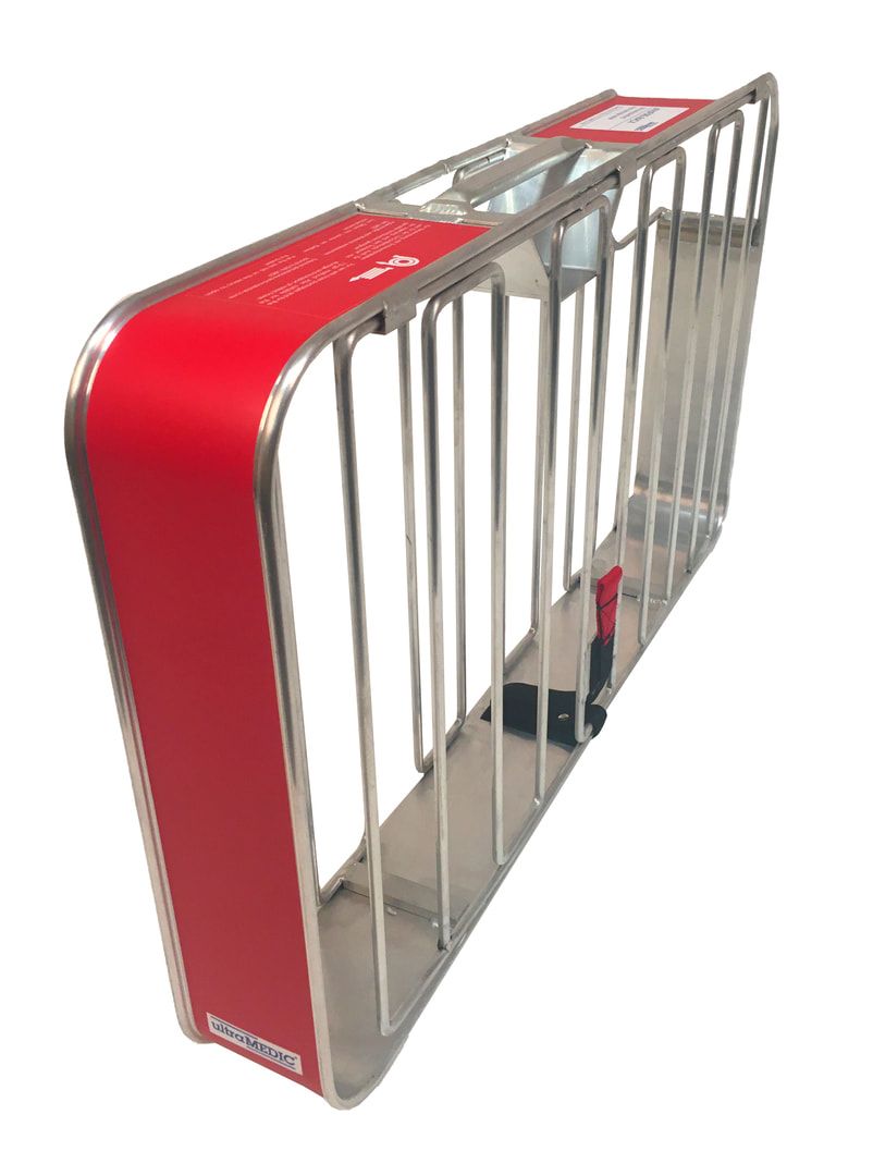 ultraMEDIC Schlauchpaketkorb, für B-Schläuche, Schlauchtragekorb, 510 x 870 x 150 mm (HxBxT), individuelle Kennzeichnung, Farbe blau