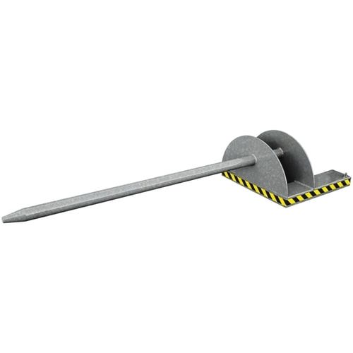 Eichinger Tragdorn für Stapler, Tragkraft 1.000 kg, Dornlänge 2.000 mm, Dorndurchmesser 85 mm, Einfahrtaschen, Farbe anthrazitgrau