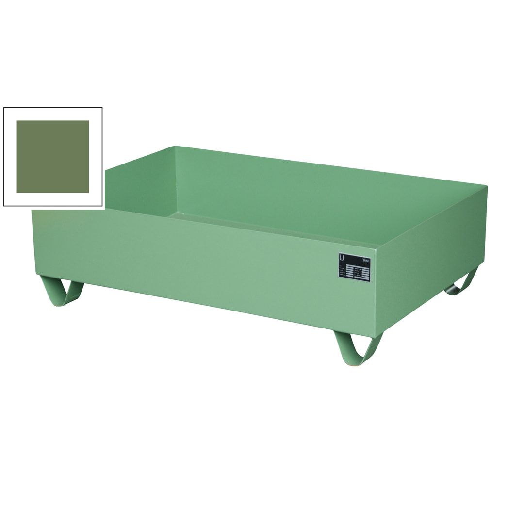 Auffangwanne - 1.200 x 800 mm (BxT) - 224 l - Füße - feuerrot