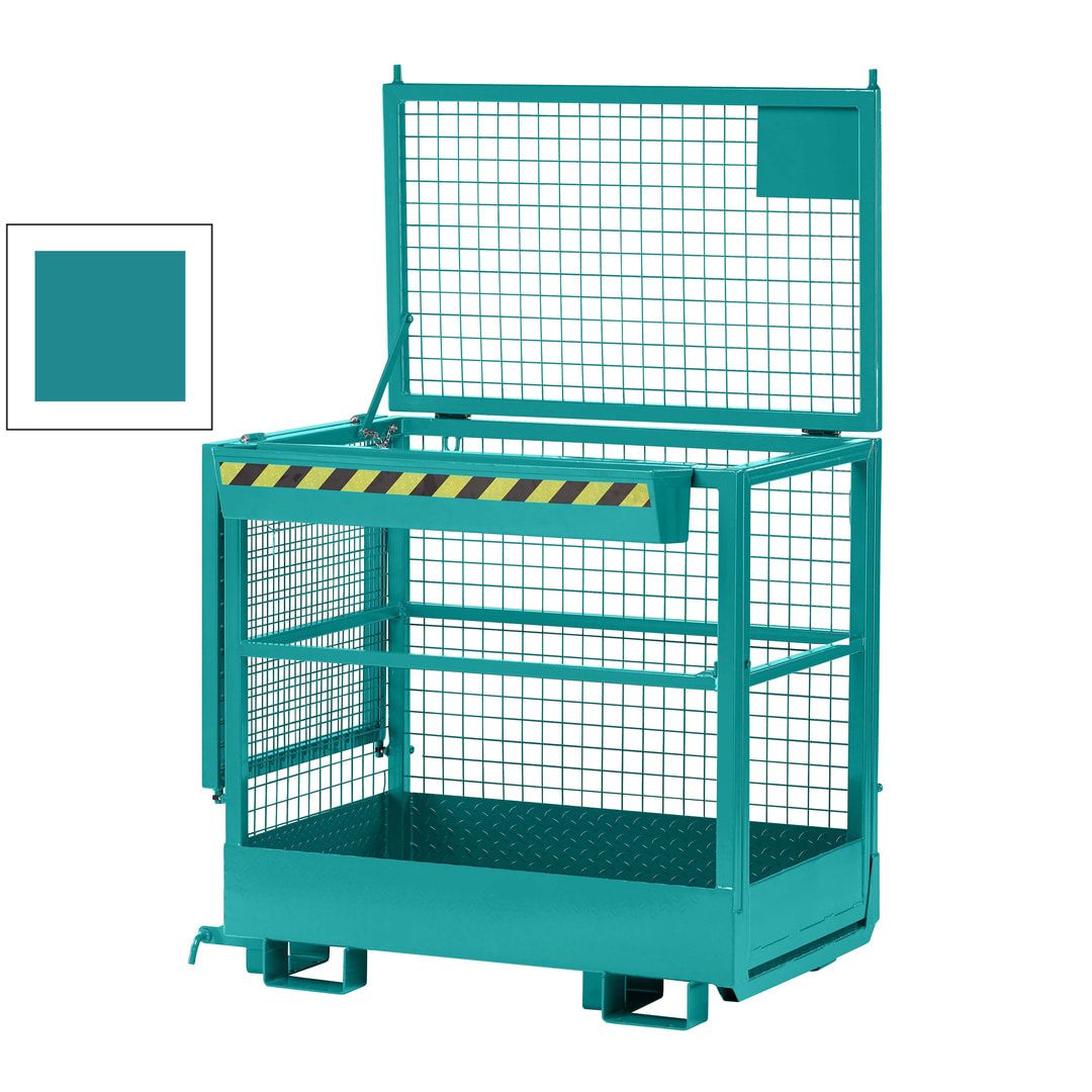Arbeitsbühne - 2-seitige Aufnahme - Traglast 300 kg - 1.950 x 1.200 x 800 mm (HxBxT) - anthrazitgrau