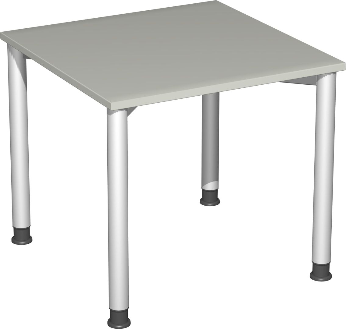 Schreibtisch - 4-Fuß Flex - Bürotisch - Höhe 680-800 mm - 1.200 x 600 mm (BxT) - Gestell anthrazit - Ahorn