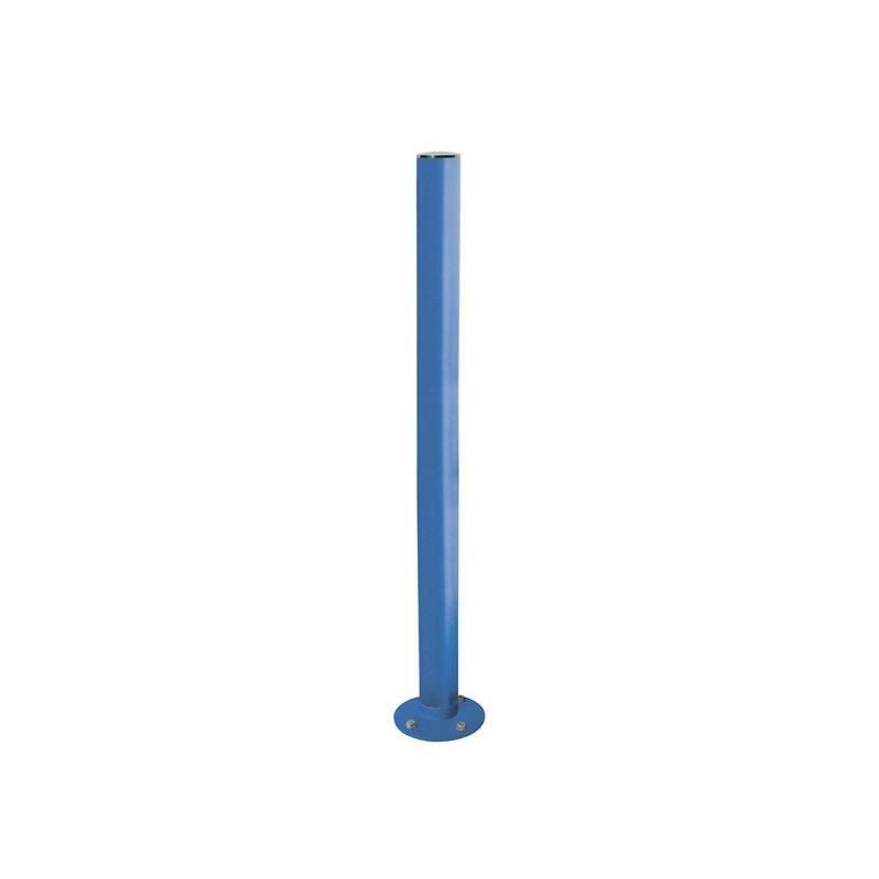 Neigbarer Pfosten mit Edelstahlkopf - 76 x 1.010 mm (DxH) - Farbe enzianblau - Pfosten mit Gelenk - beweglicher Pfosten