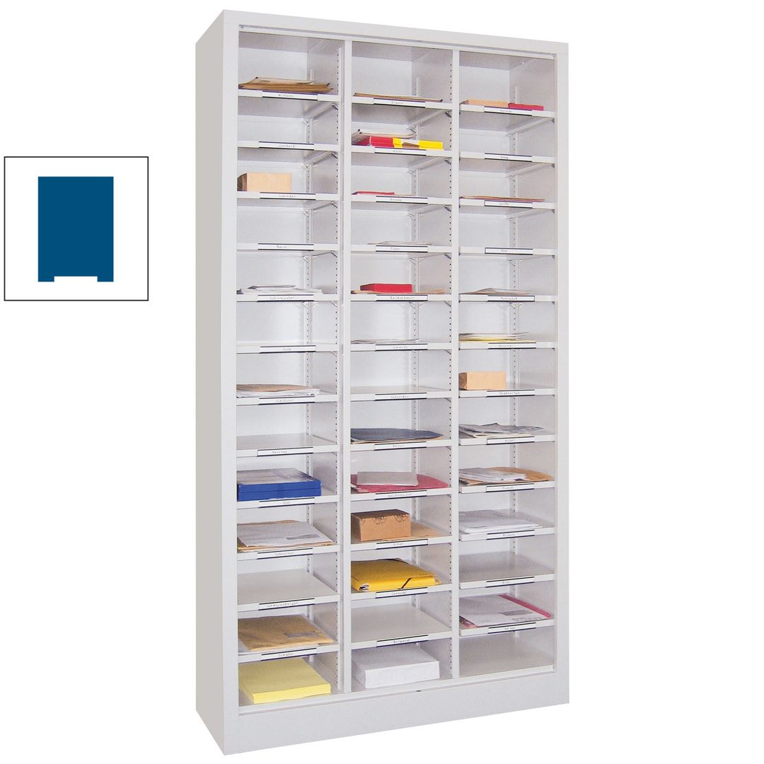 Aktenregal - Dokumentenablage - Sortierstation - Ordnungsregal - 39 Fächer - Büroregal - 1.950 x 1.000 x 400 mm (HxBxT) - anthrazitgrau