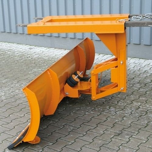 Eichinger Schneepflug, Gummischürfleiste, Taschen oben, Kettensicherung, 2-fach verstellbar, Schildbreite 1.500 mm, Farbe anthrazitgrau