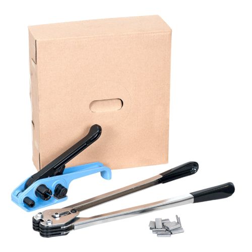 Umreifungs-Set - Bandbreite 13 mm - Spanner - Zange - 750 m PET Kunststoffband