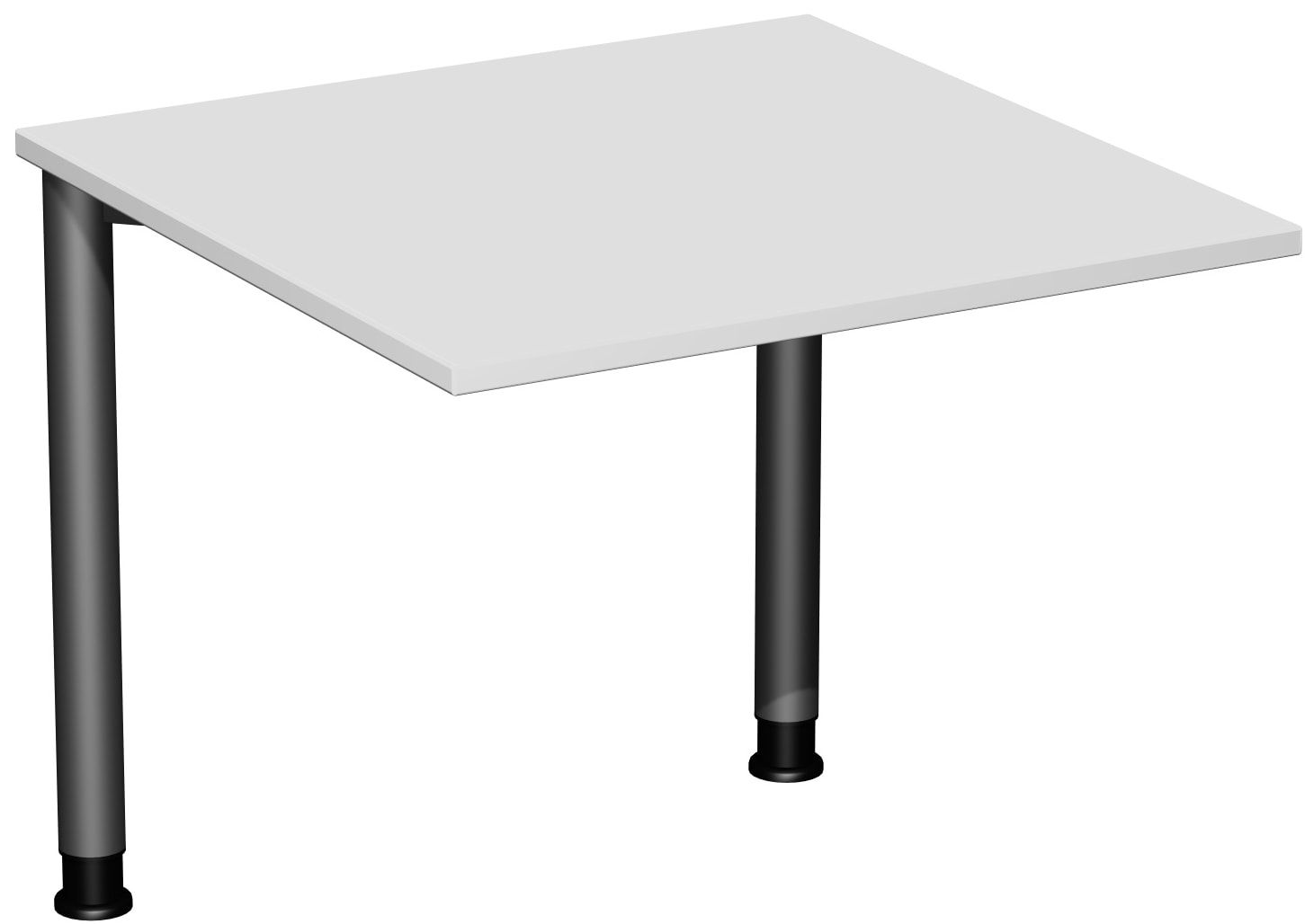 Schreibtisch - 4-Fuß Flex - Bürotisch - Höhe 680-800 mm - 1.200 x 600 mm (BxT) - Gestell anthrazit - Ahorn