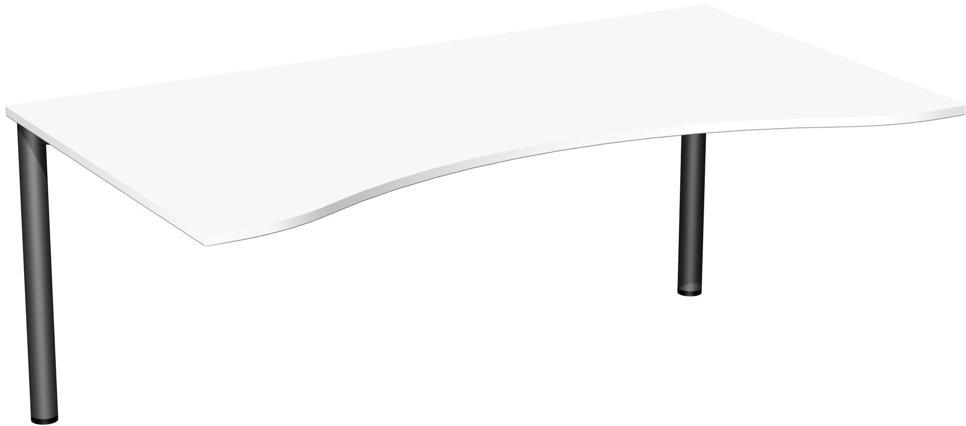 Ergo-Schreibtisch - 4-Fuß Flex - Bürotisch - 720 x 1.600 x 1.000 mm (HxBxT) - Gestell anthrazit - Ahorn