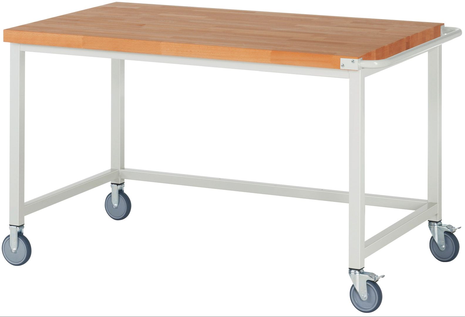 Mobile Werkbank - 880 x 1.500 x 900 mm (HxBxT) - Traglast 450 kg - Buche - Anthrazitgrau