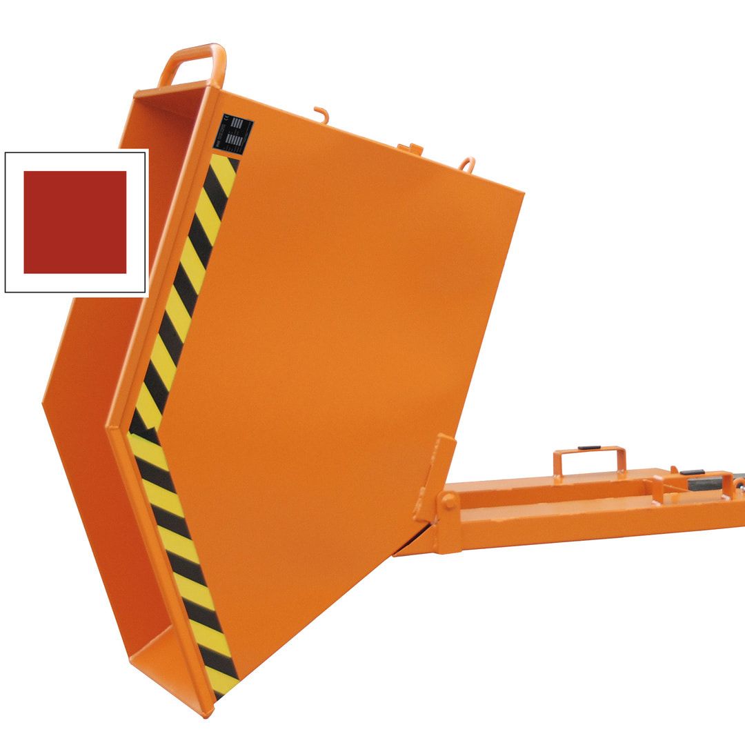 BAUER Muldenkipper - 1.000 l - 300 kg - HxBxT 980 x 1.110 x 1.420 mm - feuerrot