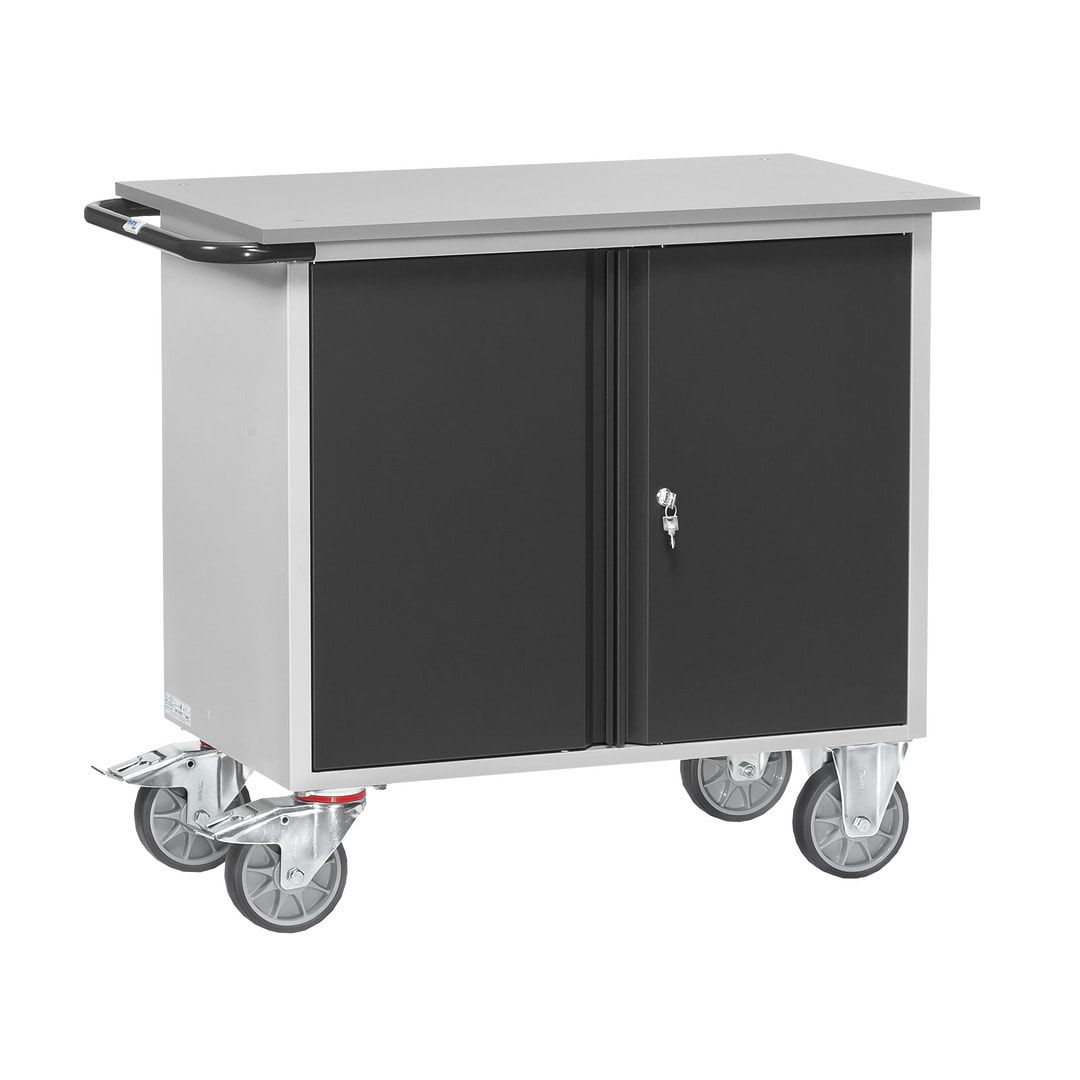 Fetra - Werkstattwagen - Tragkraft 400 kg - 915 x 590 x 1.080 mm (HxBxT) - 1 Schrank