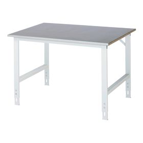 Arbeitstisch - höhenverstellbar 760 - 1.080 mm - 1.250 x 1.000 mm (BxT) - Traglast 500 kg - Edelstahlblechbelag - Farbe wählbar