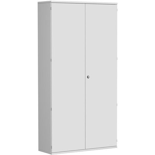 Flügeltürenschrank, Holztüren, 6 Ordnerhöhen, 5 Dekor-Einlegeböden, 2.304 x 1.000 x 425 mm (HxBxT), Frontfarbe Ahorn, Korpusfarbe Ahorn