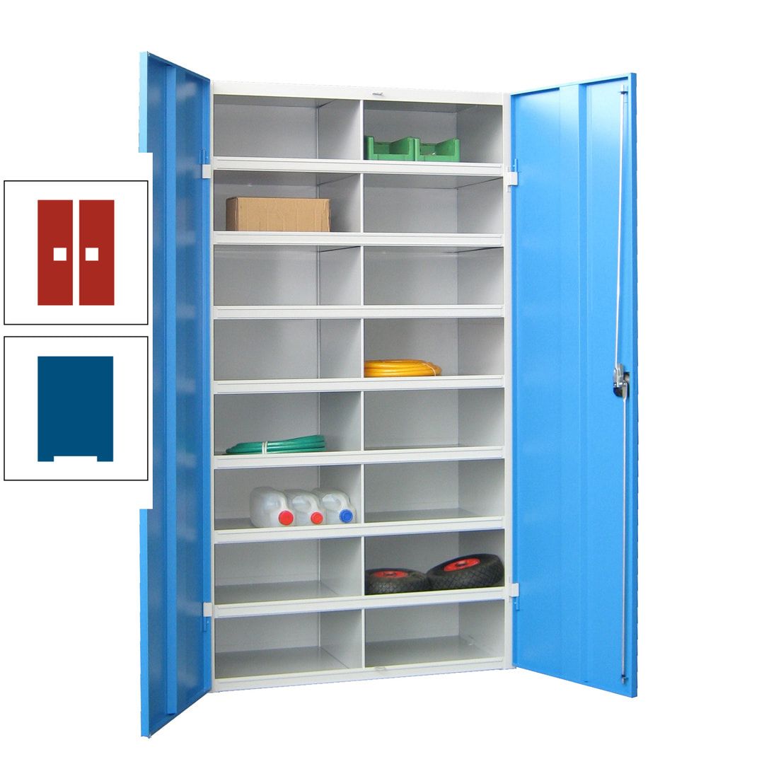 Aktenschrank - Fächerschrank - Sortierstation - 16 Fächer - Büroschrank - Dokumentenablage - 1.800 x 1.000 x 530 mm (HxBxT) - anthrazitgrau