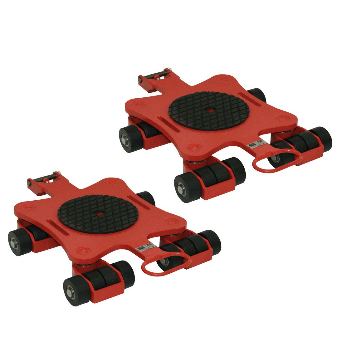 1 Kreiselfahrwerk - Transportfahrwerk - Traglast 1.500 kg - Unterfahrhöhe 110 mm - 490 x 530 mm (BxT)