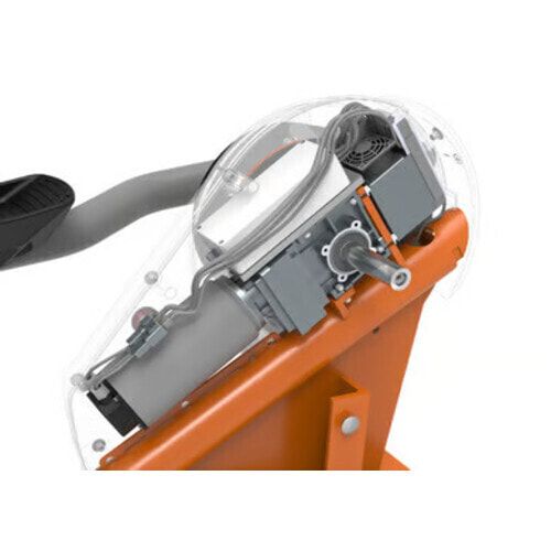 Crosstrainer Pro Touchscreen, Ausdauer, Gesäßmuskel, Bluetooth, 7 Zoll LCD Farbtouchscreen, Elektromotor, Maße: 1.750 x 830 x 1.790 mm (HxBxT), Orange