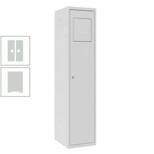 Wäschesammelschrank, Wäscheschrank, Einwurfklappe, Beutelhalter, 1.800 x 400 x 500 mm (HxBxT), Korpus anthrazitgrau, Front anthrazitgrau