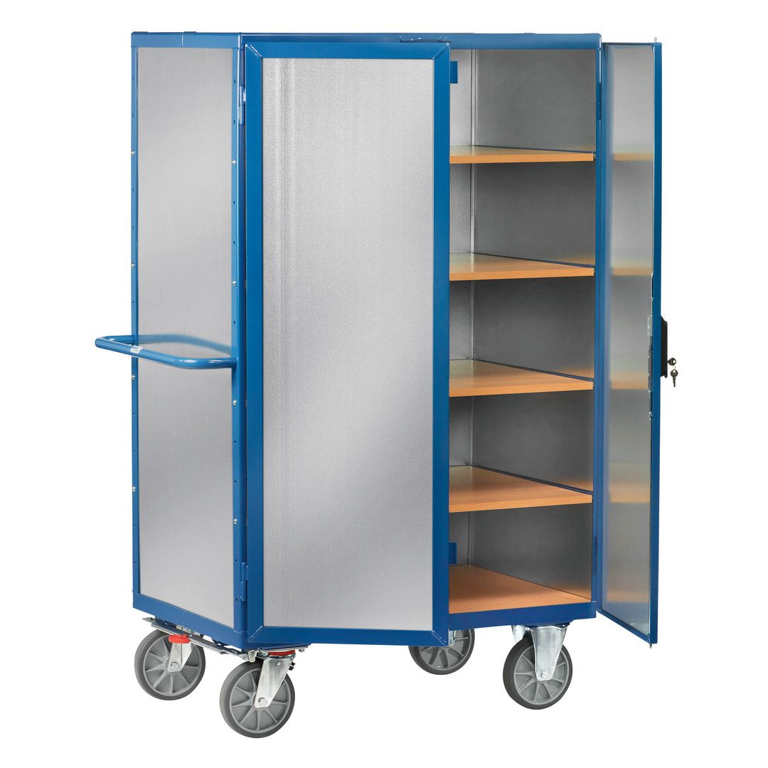Fetra - Etagen-Kastenwagen - 750 kg - 680 x 1.000 mm (BxT) - Flügeltüren - Alu
