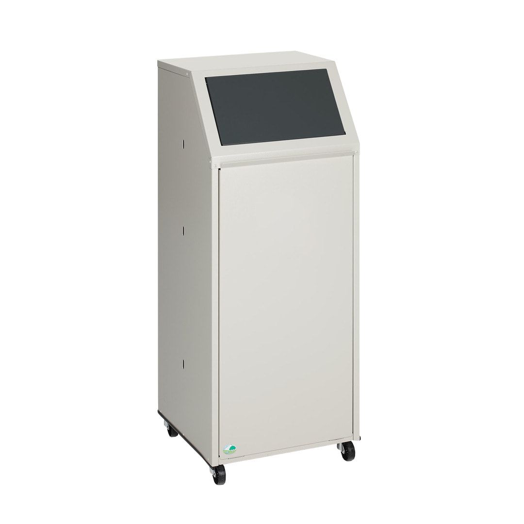 Wertstoffsammelgerät - fahrbar - 39 l - 800 x 400 x 400 mm (H x B x T) - Korpus kieselgrau - Einwurfklappe anthrazit - Abfallbehälter