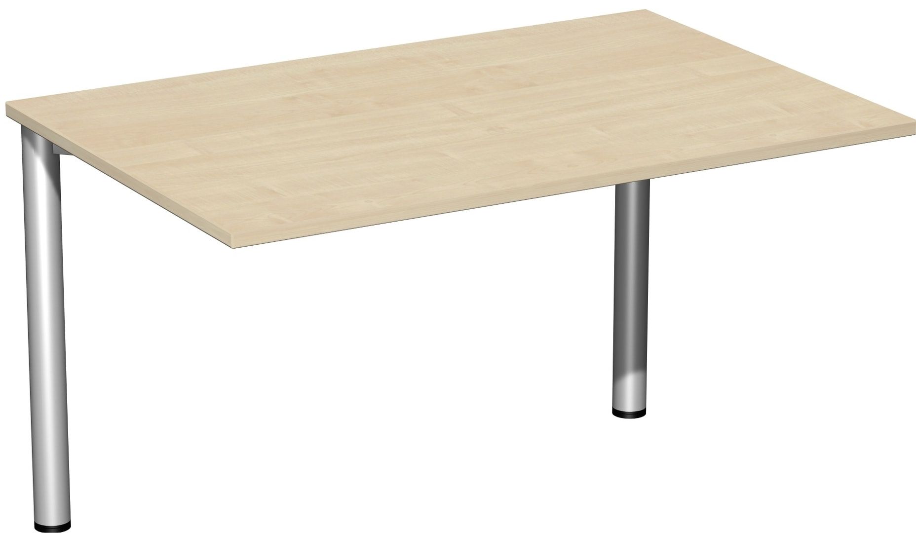 Schreibtisch - 4-Fuß Flex - Bürotisch - 720 x 1.200 x 600 mm (HxBxT) - Gestell anthrazit - Ahorn