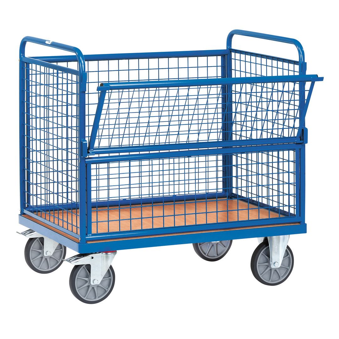 Fetra - Drahtgitterwagen - 600 kg Traglast - 700 x 1.000 mm (BxT)