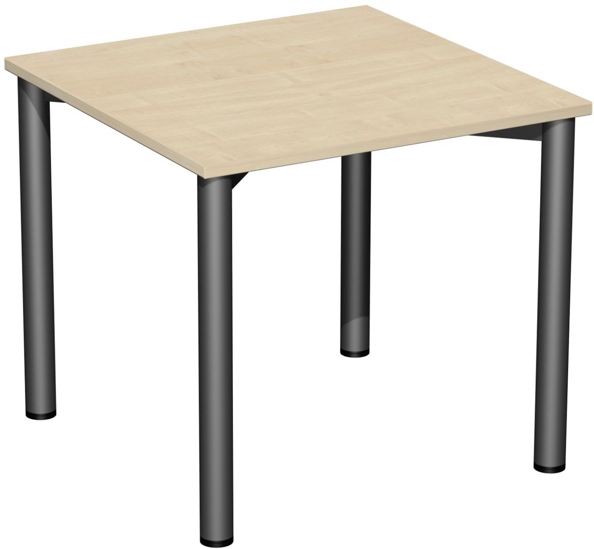 Schreibtisch - 4-Fuß Flex - Bürotisch - 720 x 1.200 x 600 mm (HxBxT) - Gestell anthrazit - Ahorn