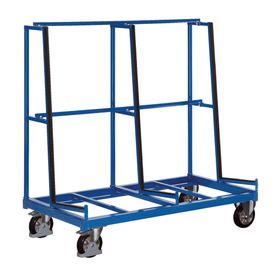 Plattenwagen mit Auflage, Glas Transportwagen, Traglast 1.200 kg, einseitig, für den Transport von Platten, Scheiben, Fenstern und Türen