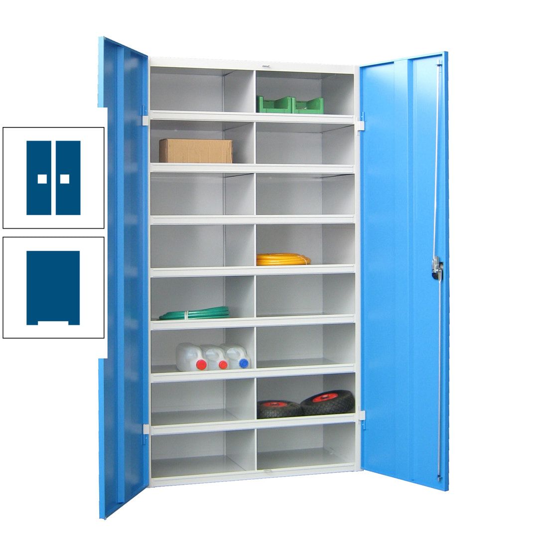Aktenschrank - Fächerschrank - Sortierstation - 16 Fächer - Büroschrank - Dokumentenablage - 1.800 x 1.000 x 530 mm (HxBxT) - anthrazitgrau
