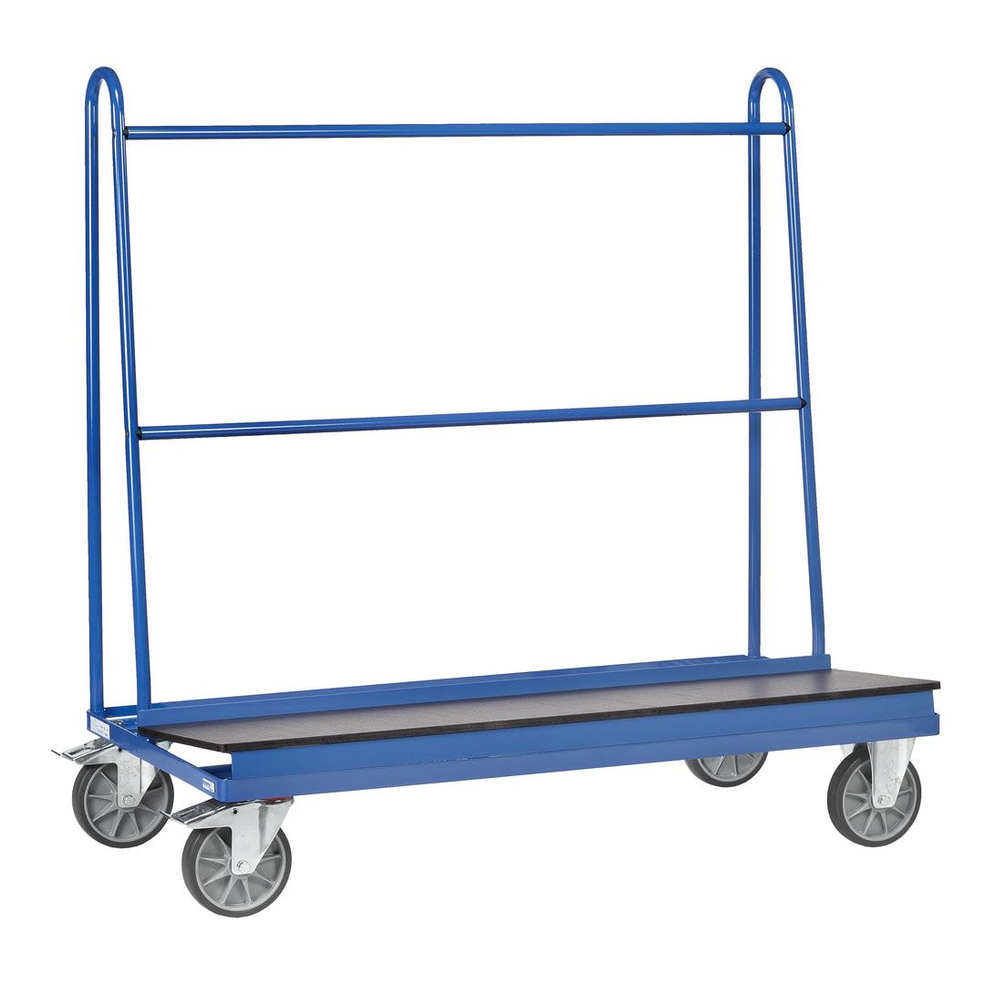 Fetra - Plattenwagen - Tragkraft 500 kg - 1.510 x 1.500 x 710 mm (HxBxT) - 1-seitige Anlage - Siebdruckplatte