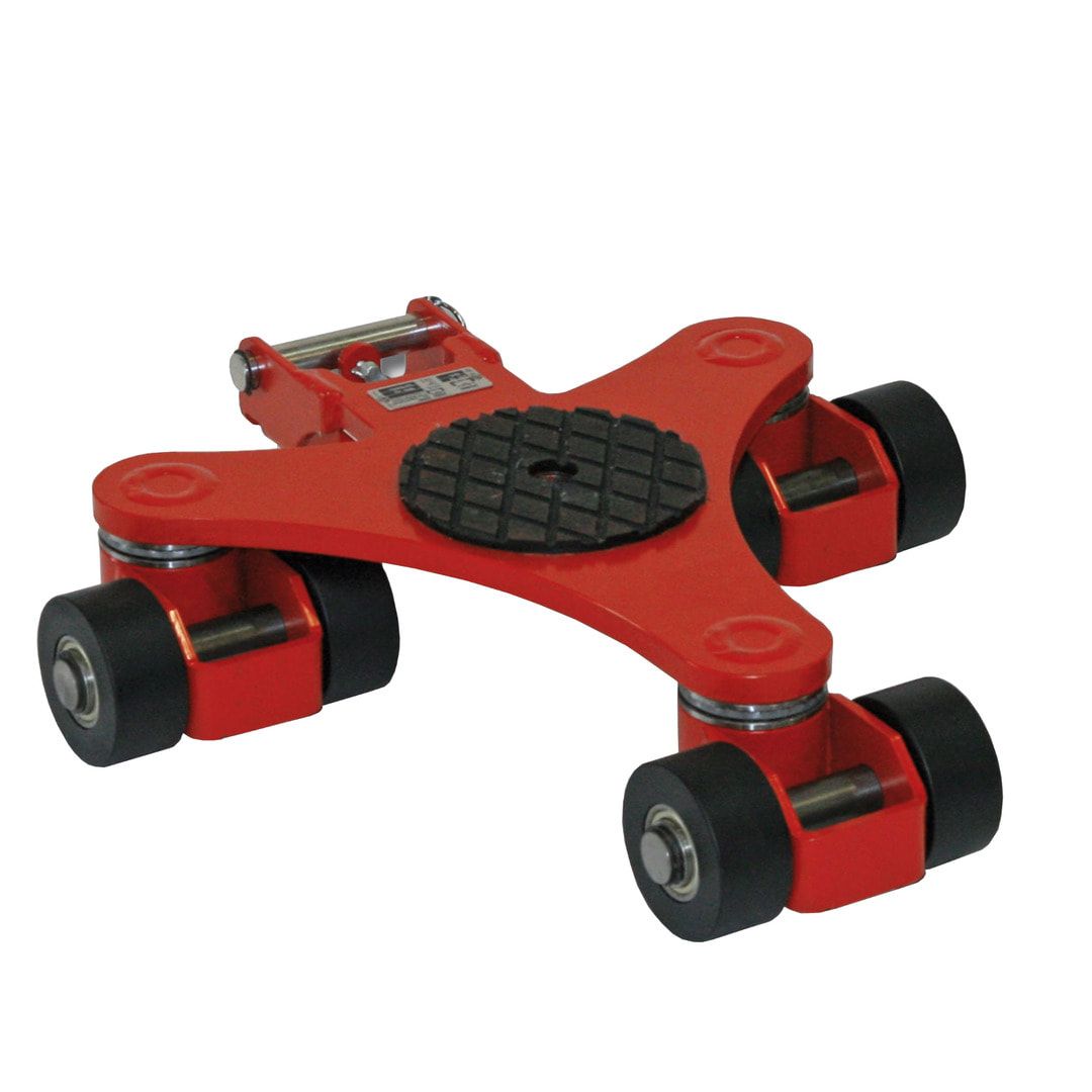 1 Kreiselfahrwerk - Transportfahrwerk - Traglast 1.500 kg - Unterfahrhöhe 110 mm - 490 x 530 mm (BxT)