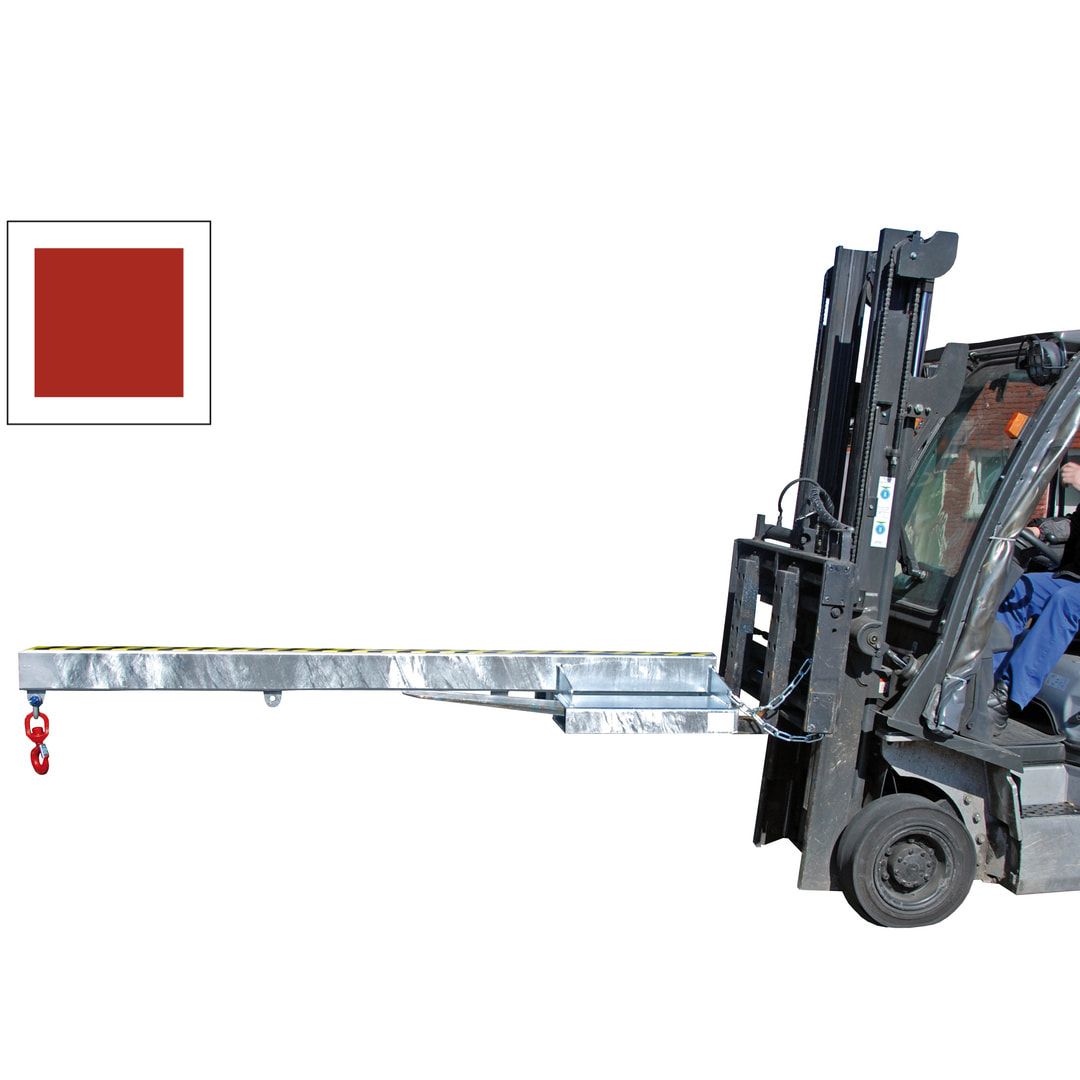 BAUER Lastarm - 1.000 kg - Länge 2.400 mm - 3 Abstände möglich - feuerrot