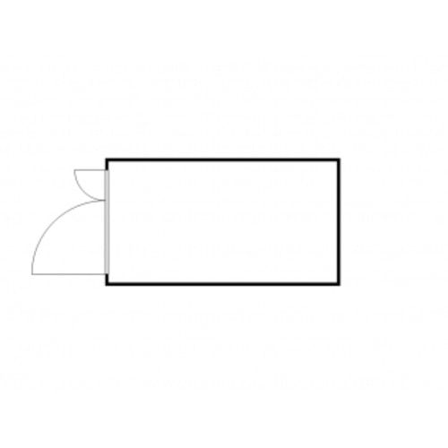Gefahrstoffcontainer - Gefahrstoffdepot - 2.300 x 4.050 x 2.170 mm (HxBxT) - Auffangvolumen 1050 l - mit Sensorlüfter - Doppelflügeltür kurze Seite