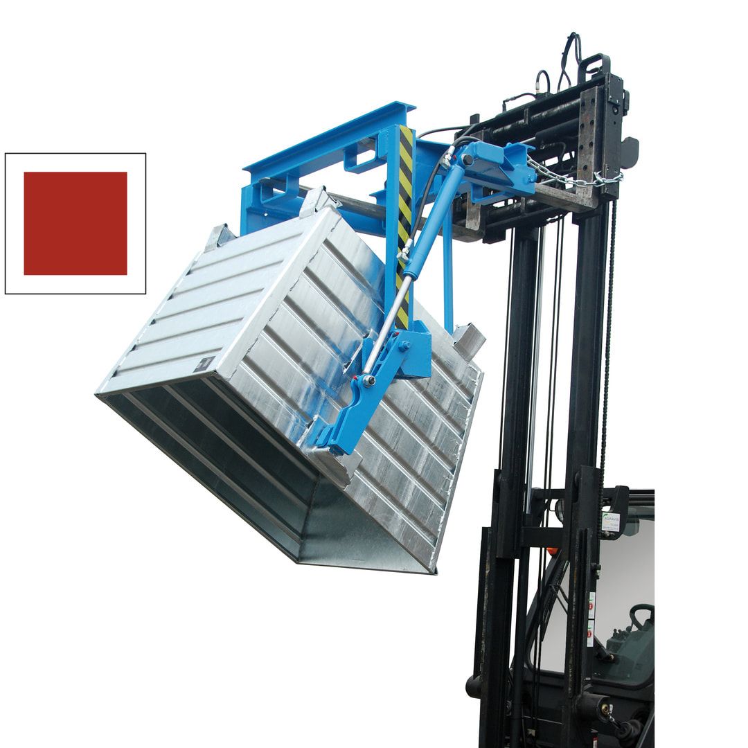 BAUER Kipptraverse - für Stapelkipper mit 1.500 l Volumen - hydraulisch - feuerrot