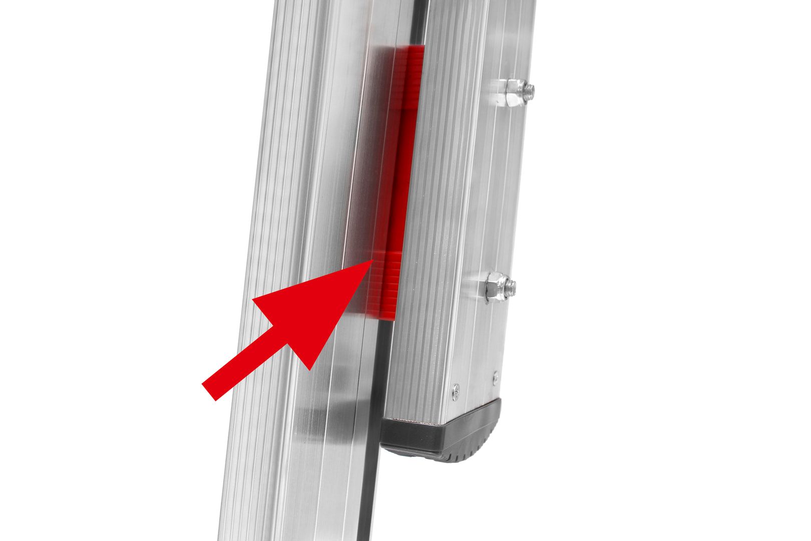 Aluminium-Seilzugleiter - Dreiteilig - Länge 11.460 mm - Klappfüße - Aluleiter Hymer
