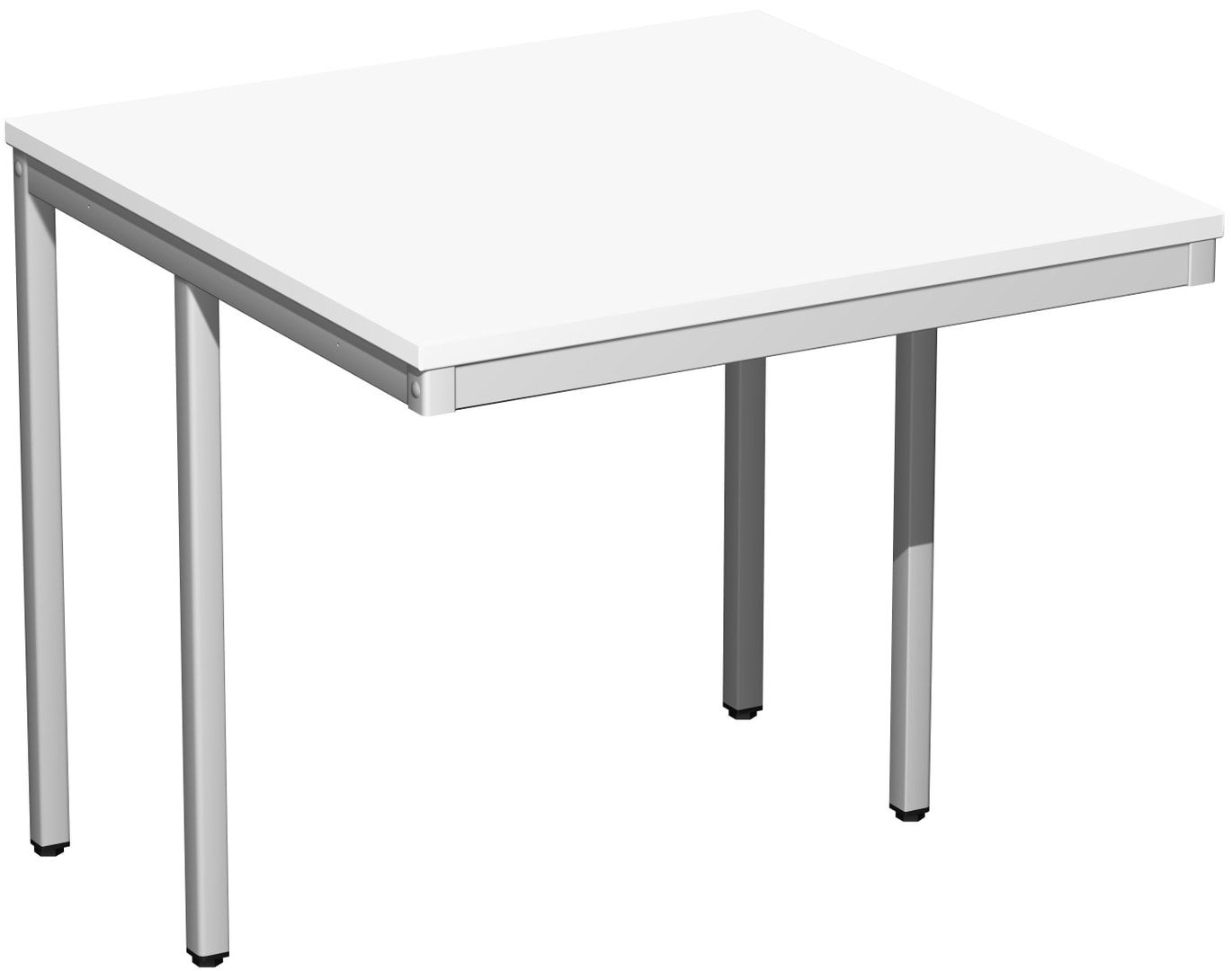 Schreibtisch - 4-Fuß Eco - Bürotisch - 720 x 1.000 x 800 mm (HxBxT) - Gestell lichtgrau - Ahorn