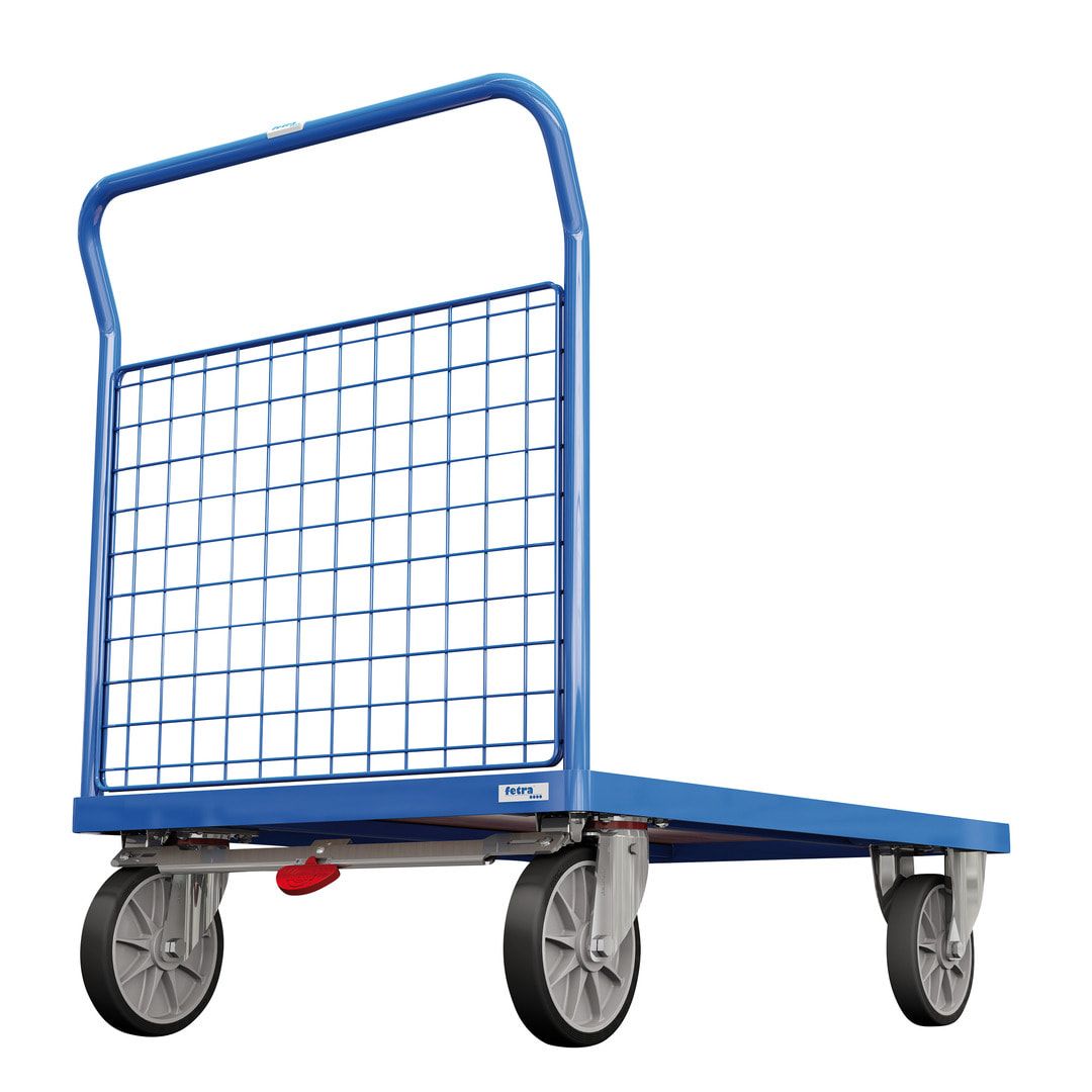 Fetra - Doppel-Stirnwandwagen - 500 kg Traglast - 948 x 509 x 1.030 mm (HxBxT) - Drahtgitterwände