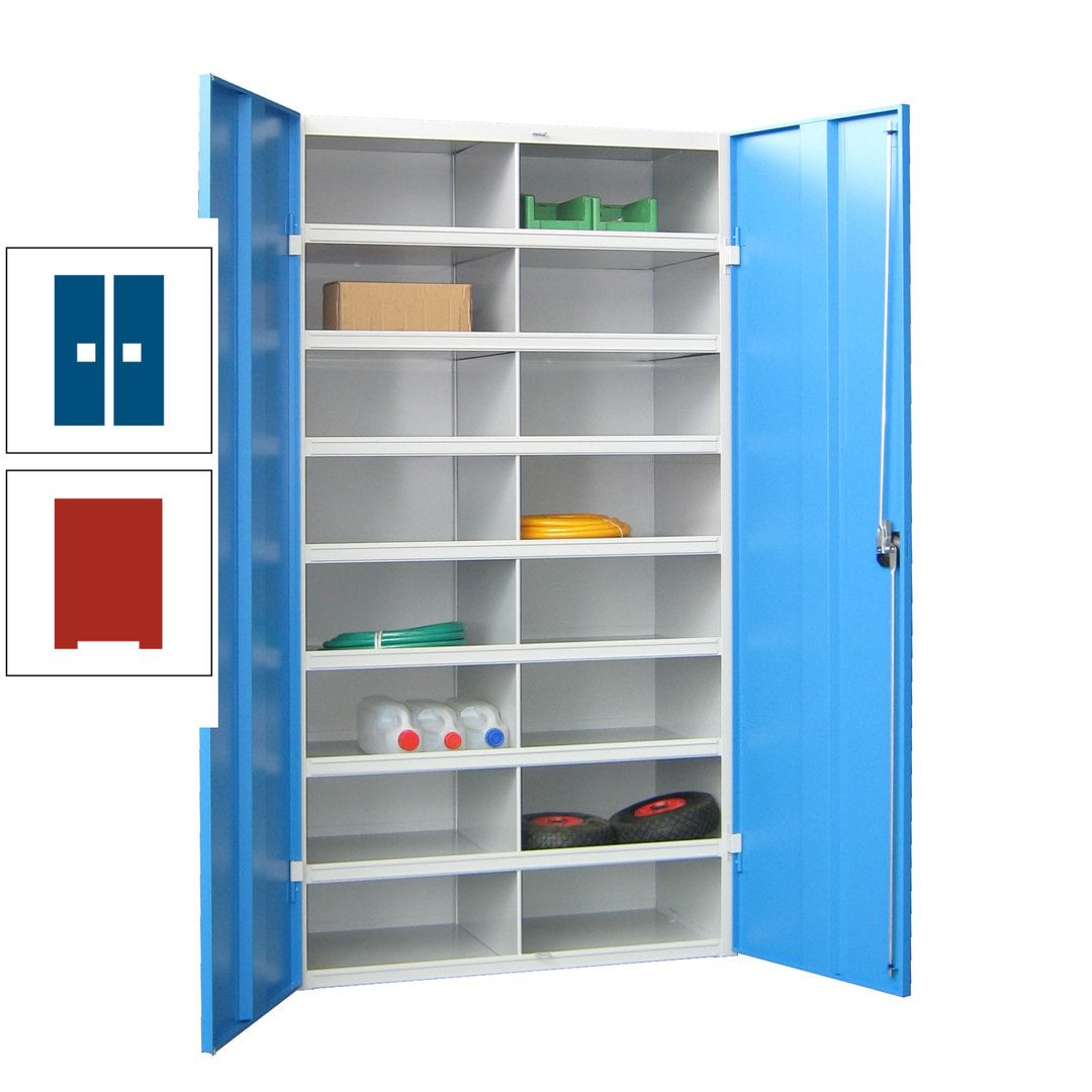 Aktenschrank - Fächerschrank - Sortierstation - 16 Fächer - Büroschrank - Dokumentenablage - 1.800 x 1.000 x 530 mm (HxBxT) - anthrazitgrau