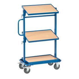 Fetra - Etagenwagen für Eurokästen - 200 kg - (BxT) 400 x 600 mm - 3 Böden - Ausführung wählbar