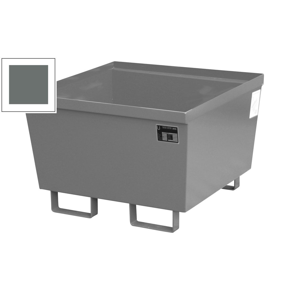 Ineinander stapelbare Auffangwanne - Stahl - 229 l Volumen - Breite 800 mm - feuerrot
