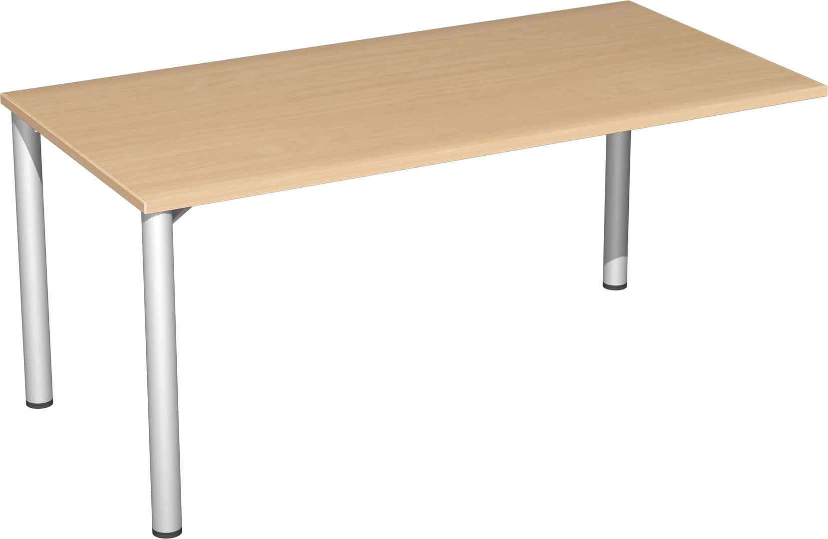 Schreibtisch - 4-Fuß Flex - Bürotisch - 720 x 1.200 x 600 mm (HxBxT) - Gestell anthrazit - Ahorn