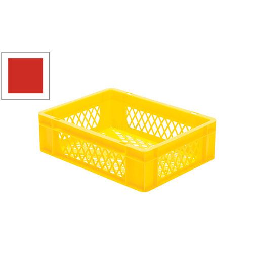 Eurobox - Eurokasten - Volumen 10 l - Boden und Wände durchbrochen - 120 x 300 x 400 mm (HxBxT) - VE 4 Stk. - blau