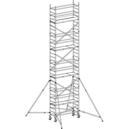 Fahrgerüst mit Ausleger - 6.490 x 2.080 x 720 mm (HxBxT) - Hymer