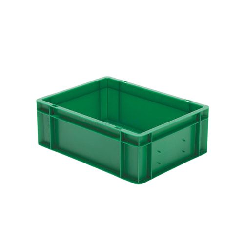 Eurobox - Eurokasten - Volumen 13 l - Boden geschlossen, Wände durchbrochen - 145 x 300 x 400 mm (HxBxT) - VE 4 Stk. - blau