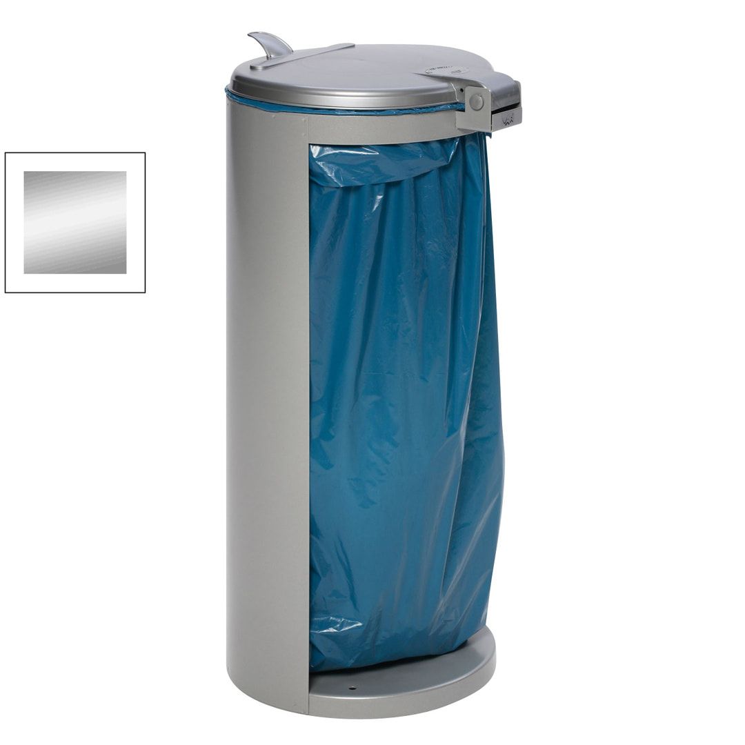 Abfallbehälter mit offener Rückseite (DxH) 450x900 mm - Inh. 120 l, Farbe enzianblau