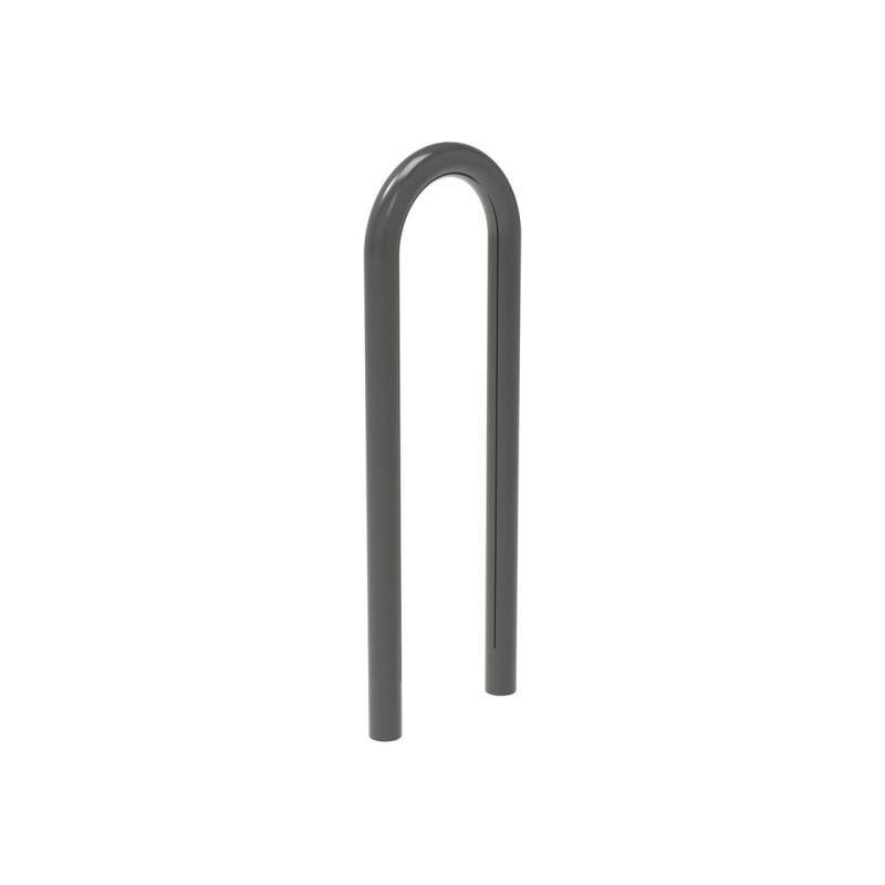 Fahrradbügel - Anlehnbügel - Büroklammerform - Einbetonierung - 870 x 300 mm (HxB) - beschichtet in enzianblau (RAL 5010)