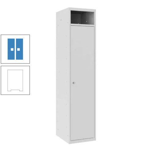 Wäschesammelschrank, Wäscheschrank, Einwurfschlitz, Zylinderschloss, 1.800 x 400 x 500 mm (HxBxT), Korpus anthrazitgrau, Front anthrazitgrau