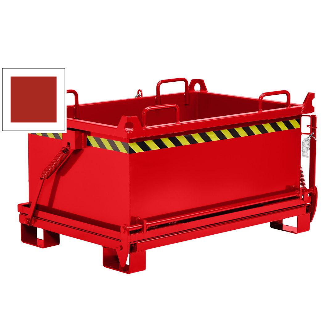 Klappbodenbehälter - 1.000 l Volumen - Traglast 1.250 kg - 2-fach stapelbar - kranbar - enzianblau